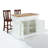Diamondback Kitchen Island Set-205840626