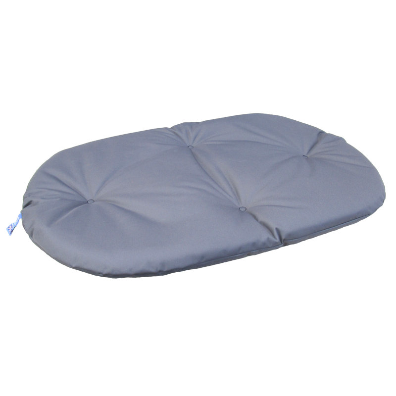 Polyester Pet Bed, Grey, Small (76cm W x 58cm D x 6cm H)