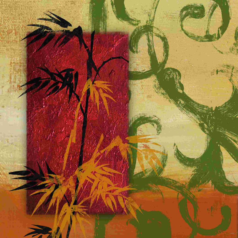 Bambou 1 - Impression sur toile tendue, L 30 po x H 30 po