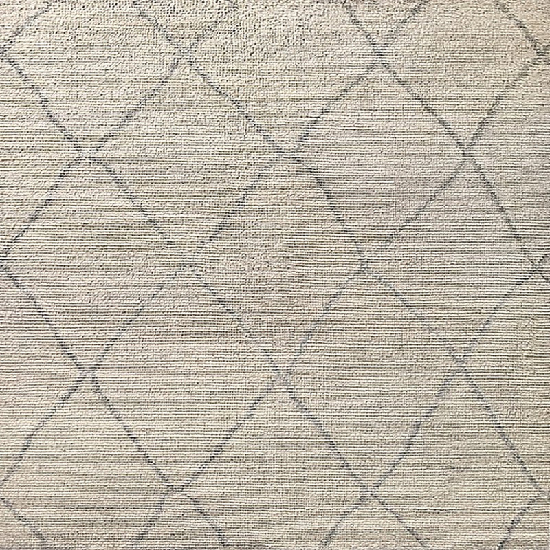 Tapis beige à motif géométrique Bottomley, Carré 4 pi