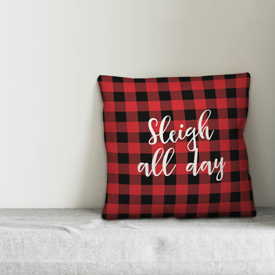 Plaid Reversible Throw Pillow