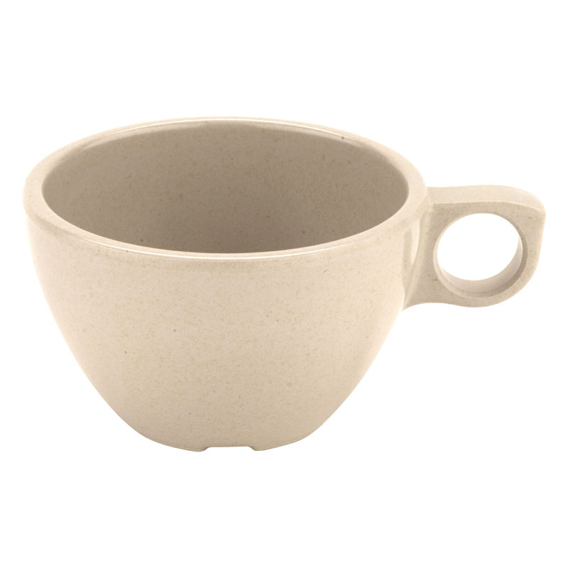 GET BAM-1001 Mélamine tasse à café / thé seulement, 7,5 onces, bambou / cellu (ensemble de 12)