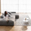 Canapé modulaire surdimensionné désossé surdimensionné, 3 sièges étincelants avec repose-pieds, 4 coussins et chaise longue, aucun assemblage requis?-800703508