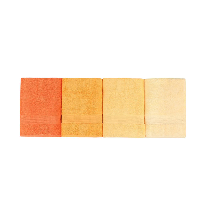 Midweight Bath Towel, Light Yellow/Yellow/Pale Orange