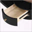 Ensemble de 2 tables basses gigognes de luxe, ovales et rondes avec rangement pour le salon, structure en métal robuste-1014471249