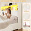 Cadre de lit Queen Size avec tête de lit bibliothèque, rangement dissimulé et 4 grands tiroirs, lampe DEL et station de recharge, sommier à lattes robustes, matelas sans ressorts requis, noir-134631796-134631794
