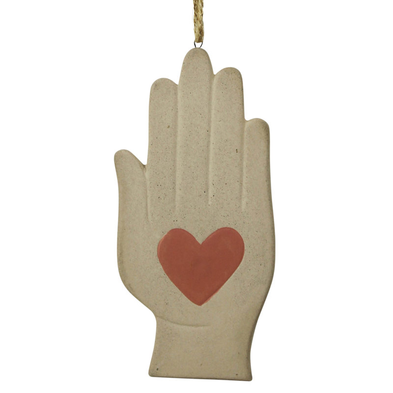 Décoration murale en céramique Heart In Hand