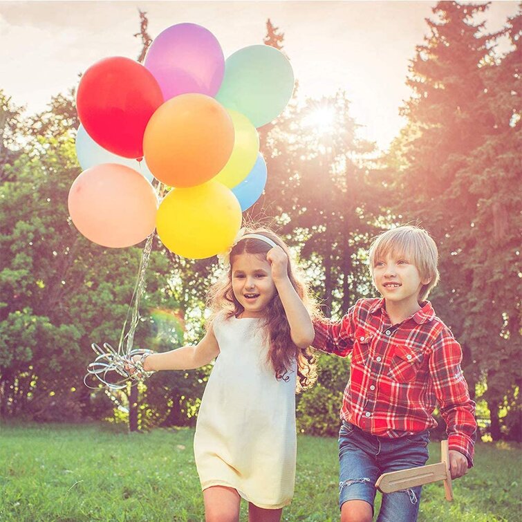 100 Piece Rainbow Balloon Set Mmtx