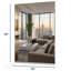 Ensemble de 1 miroir mural sans cadre 48 po x 36 po Home Gym Mirror-1757501124