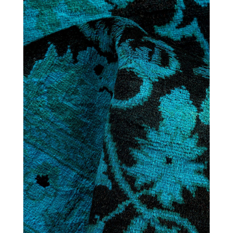 Overyed One-of-a-Kind Runner 2'7" X 10'4" Hand Knotted Area Rug