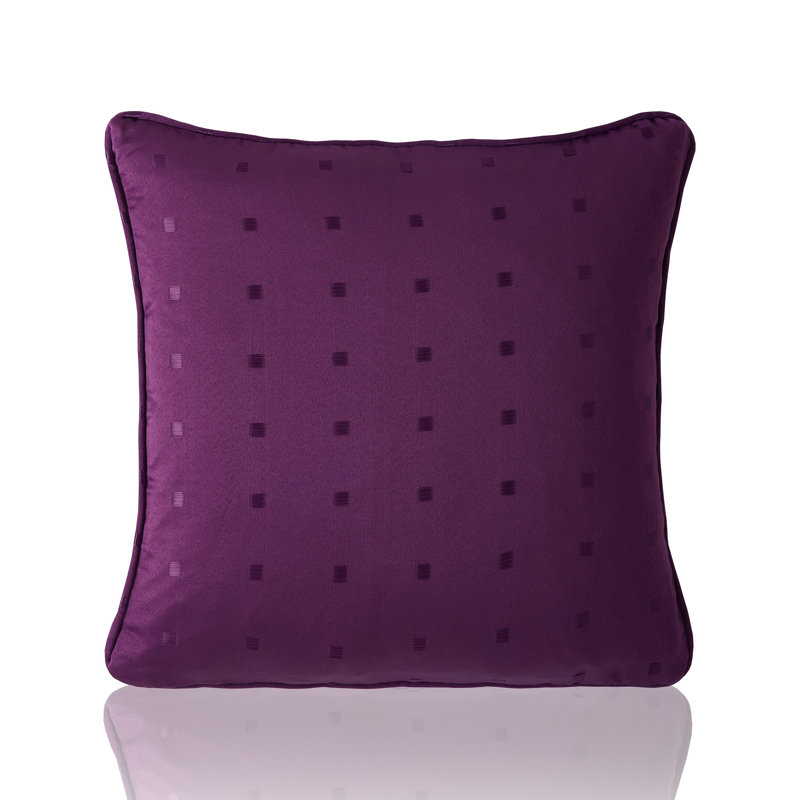 Norush Madison Geometric Scatter Cushion Cover With Filler Pad, Purple, 55cm H x 55cm W x 15cm D