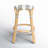 Alastair 24" Rattan Counter Stool - Gray/White Stripe/ Natural Rattan Frame-88071857-88071842