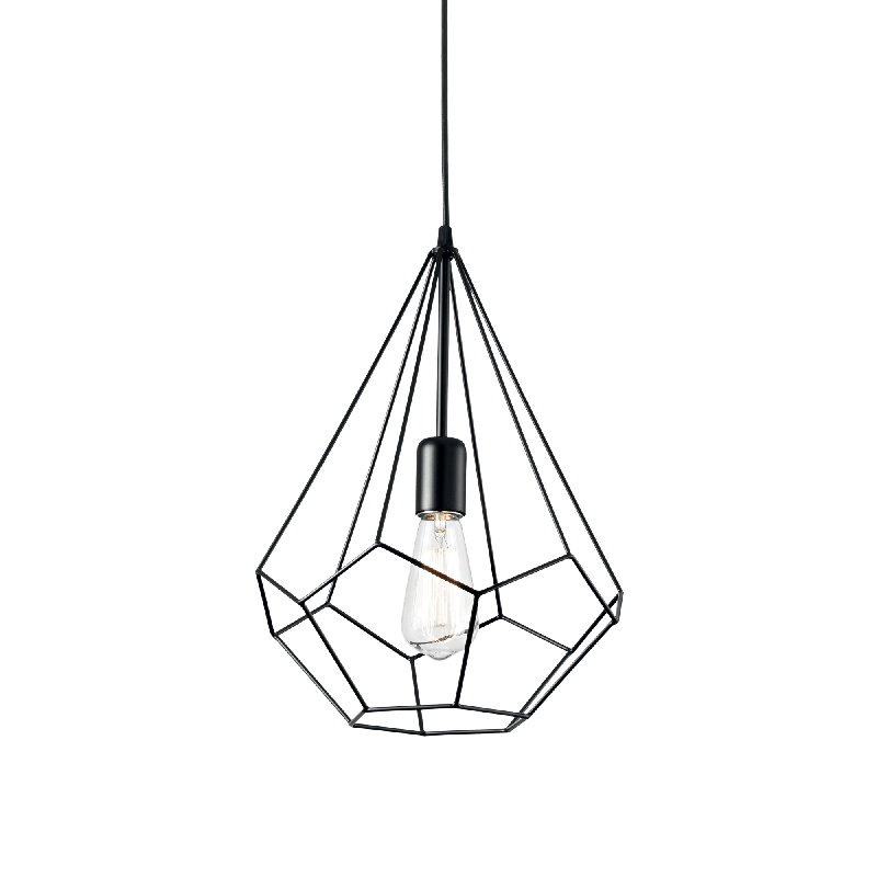 1 - Light Black Geometric Pendant