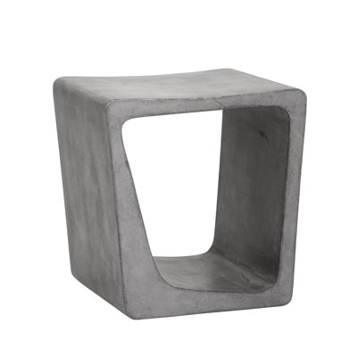 Concrete Top End Table