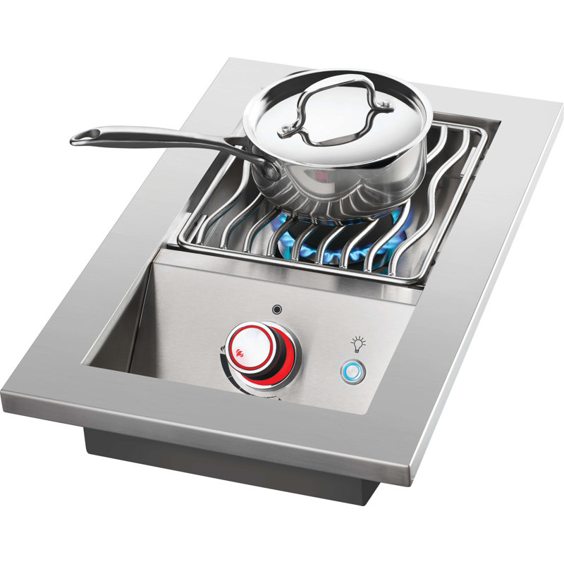 Brûleur supérieur à cuisinière intégrée de 10 po de la série 700, acier inoxydable, Gaz naturel