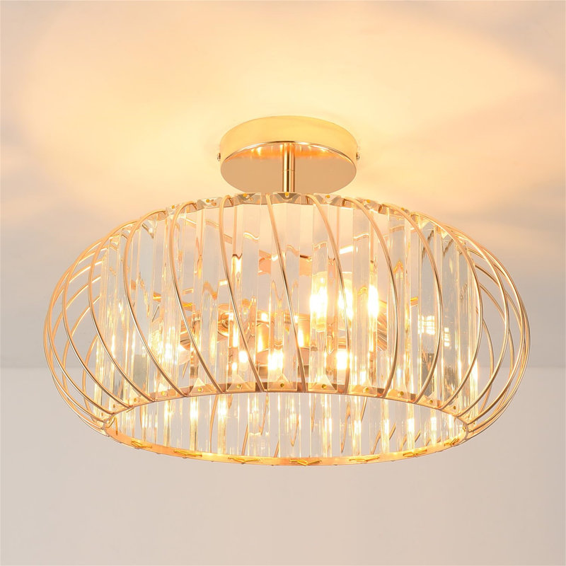 3-Light Drum Chandelier