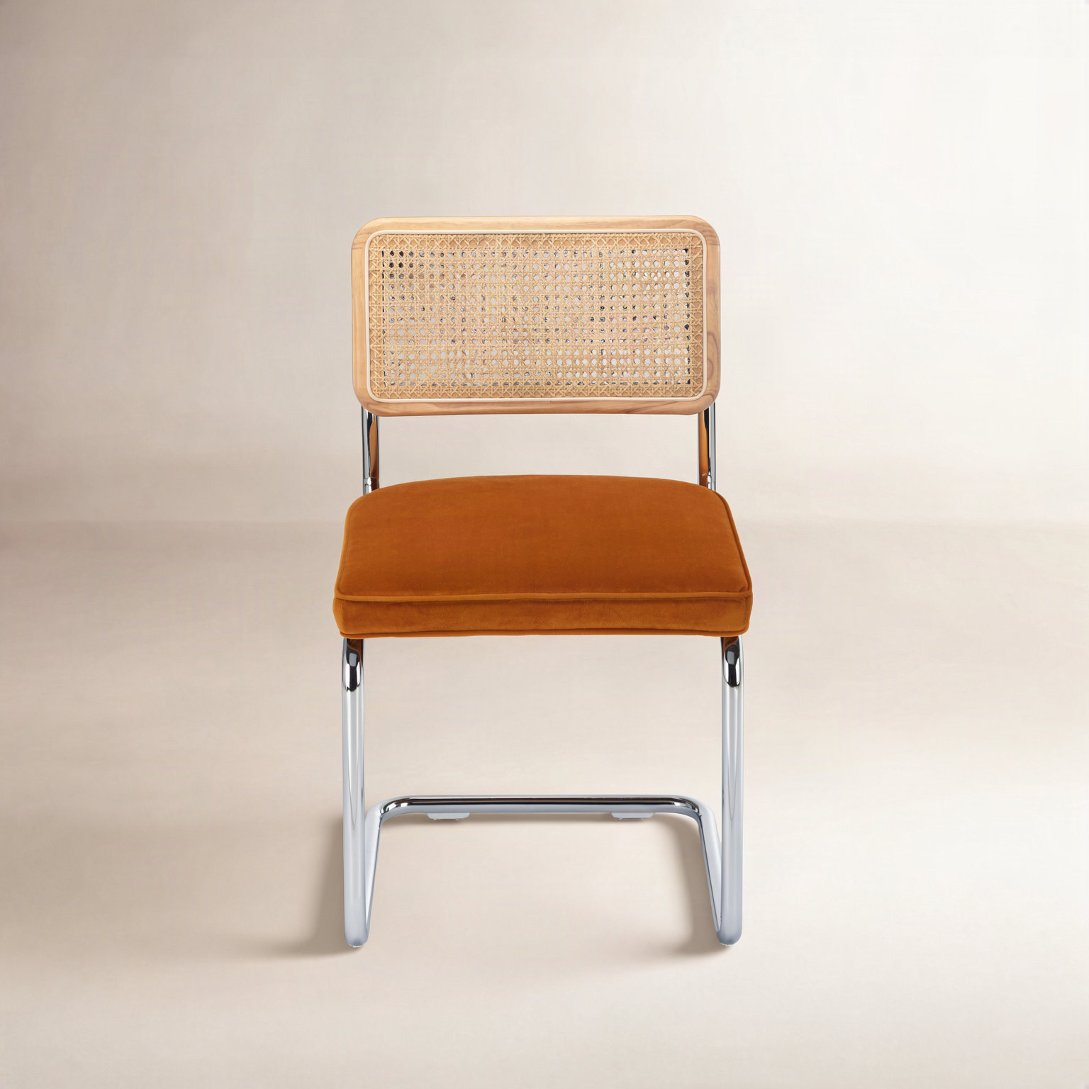 Walsh Velvet Dining Chair, Cognac