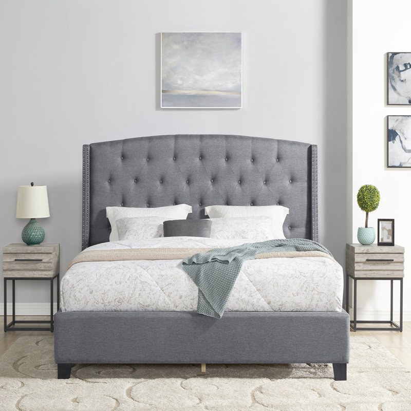 Ensemble 3 pièces de tissu d'ameublement, gris