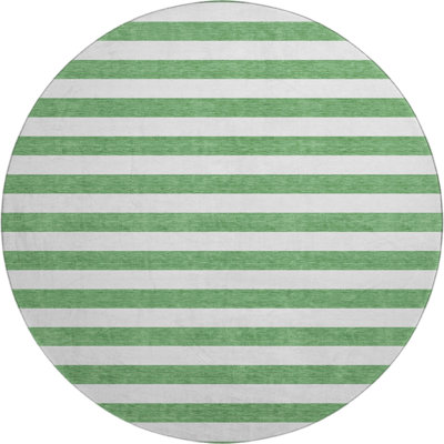 Premium Machine Washable Cerrito AMF528 Green Rug