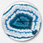 Horloge murale moderne en cristal Blue Agate-877788376