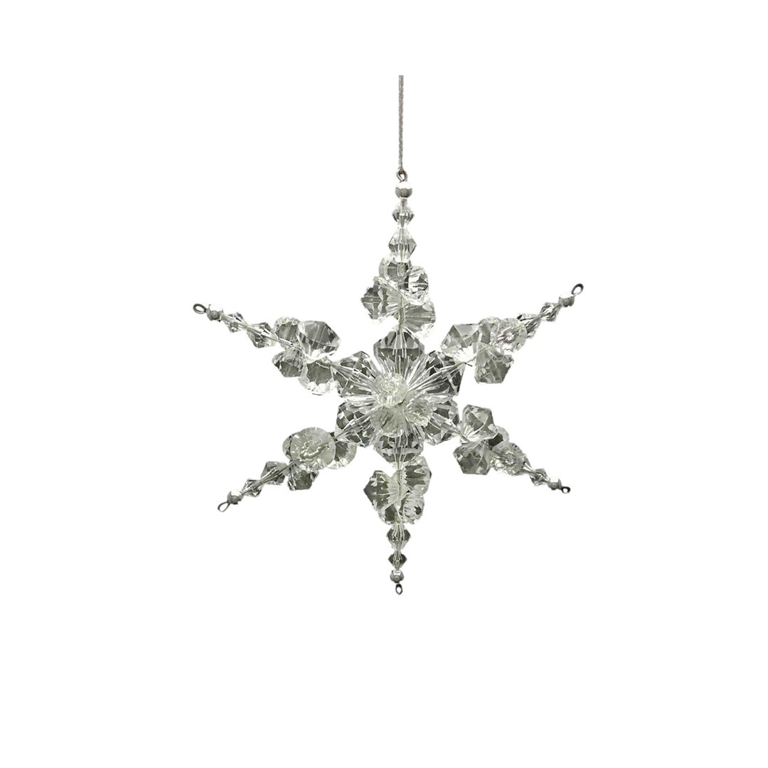 Acrylic Beaded Prism Snowflake Holiday Shaped Ornament The Holiday Aisle®