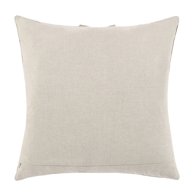 Valley 22" Woven Throw Pillow, Natural
