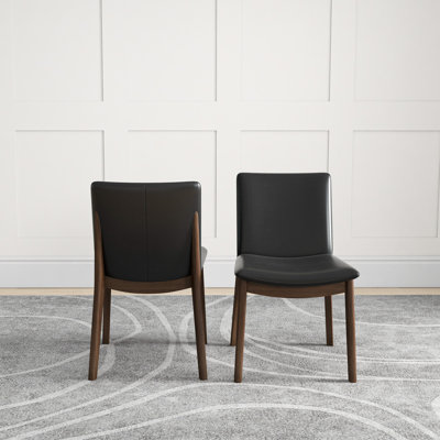 Chaise parsons en bois massif rembourrée Argonaut