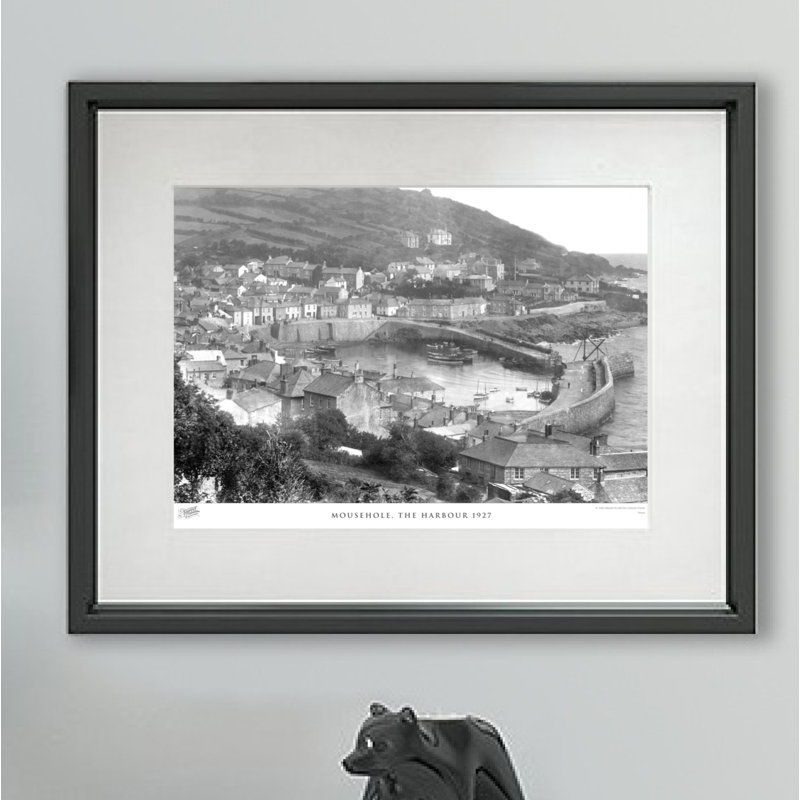 Mousehole, The Harbour 1927 - Single Picture Frame Print, 40cm H x 50cm W x 2.3cm D