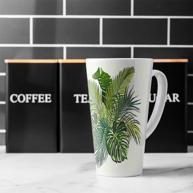 Tropical Foliage Latte Mug
