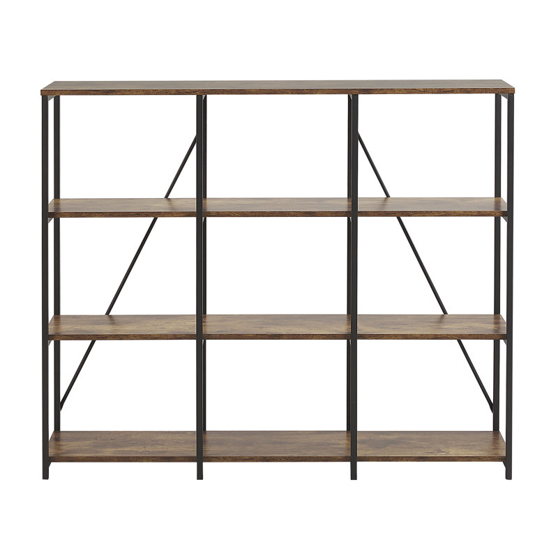 Drummans 102 cm H x 120 cm W Steel Bookcase