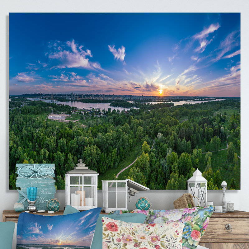 Rurale d'été en campagne, Alabama, sur toile, H 12 po x l 20 po x P 1 po, Toile tendue