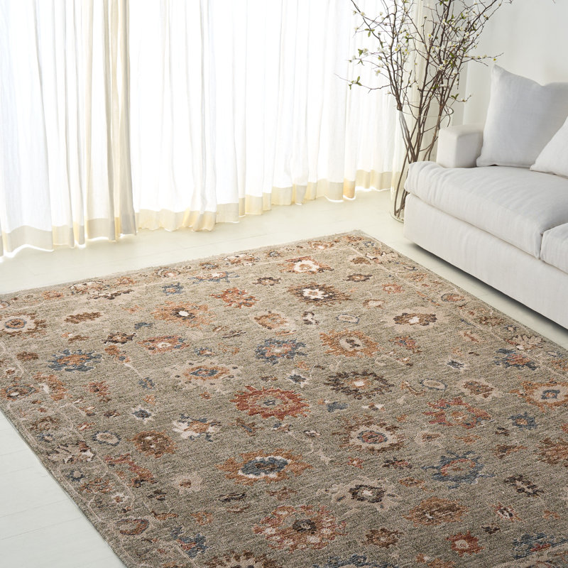 Tapis oriental performance Oushak LRL1630, Rectangulaire 8 pi x 10 pi
