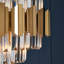 Aydian Chandelier-Modern Elegant Crystal Chandelier – K9 Gold Ceiling Light with Clear Jewel Droplets, Flush Mount E14 Bulbs for Dining Room, Bedroom, Living Room & Staircase-1985362095