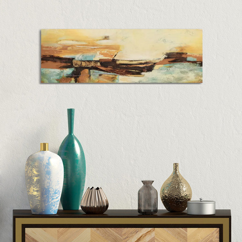Causal II by Gabriela Villarreal - Wrapped Canvas Painting, 30.48 cm H x 91.44 cm W x 1.91 cm D