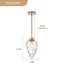 Luminaire suspendu unique en verre 1 lumière