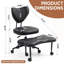 Chaise de bureau, chaise d'appoint à hauteur réglable pour le bureau à domicile