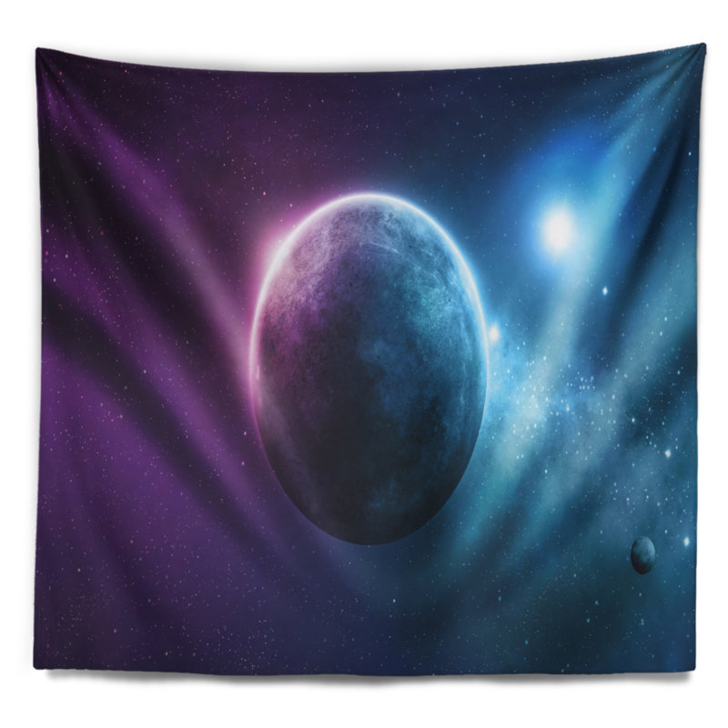 Tapisserie de l'espace lointain, H 78 po x l 92 po