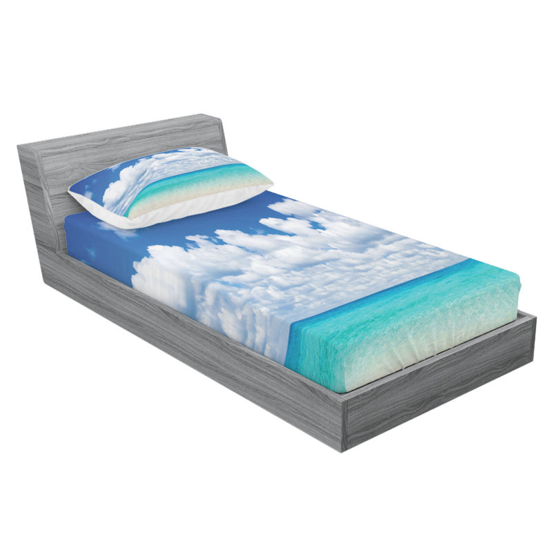 Microfiber Sheet Set, Twin Sheet Set with Fitted Sheet