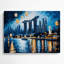 Art mural bleu en cités avec villes de singapour-592018932