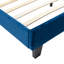 Structure de lit grand en bois avec tête de lit tapissier Dontraquent