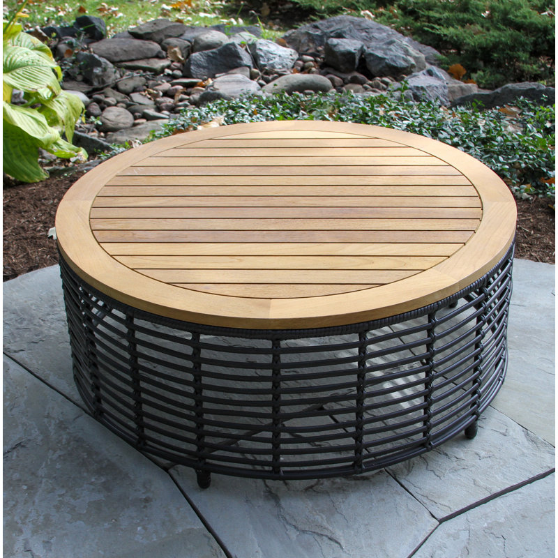 Table basse Dochi, Toile blanche Sunbrella®