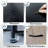 4 Drawer Dresser for Bedroom, Narrow Chest of Drawers, Wooden Top and Study Iron Frame 18"x37.5"-(WxH)