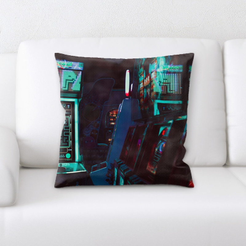 Microsuede Reversible Throw Pillow