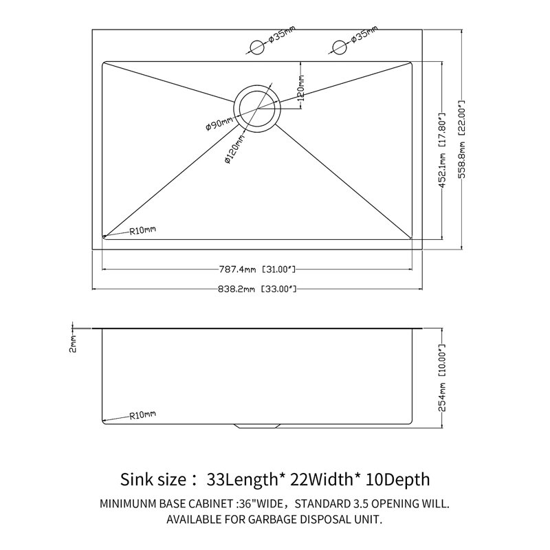 Drop In Kitchen Sink Single Bowl Topmount Kitchen Sink Basin