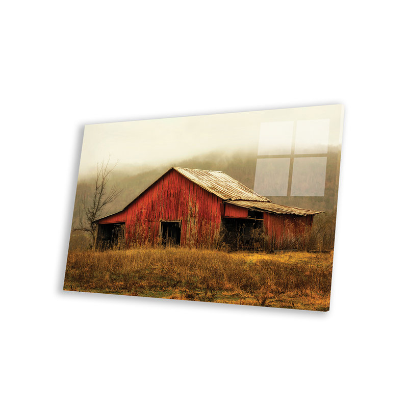Skylight Barn in the Fog par Andy Amos - impression non encadrée, H 16 po x l 24 po x P 0,25 po