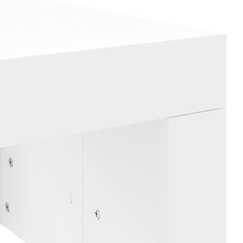 Noda Enclosed Coffee Table, White