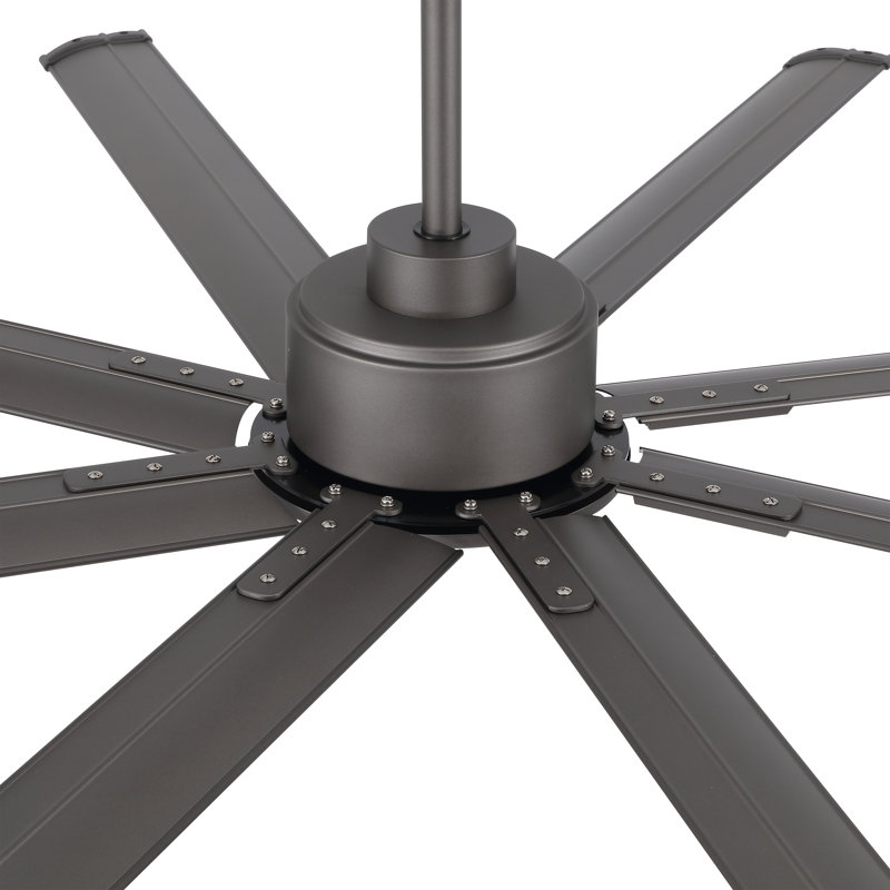 Ventilateur de plafond intérieur sans lumière, avec télécommande, Gris anthracite, 96"