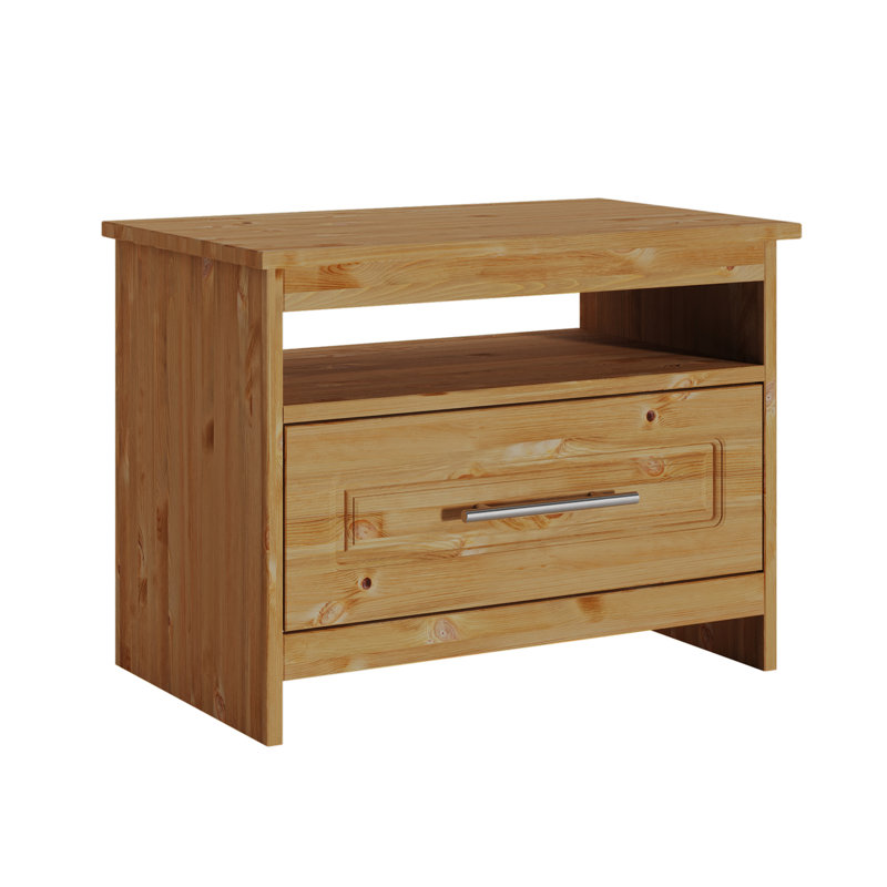Nurbek Solid Wood Rectangle Accent Accent Chest, Brown