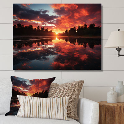 Coucher de soleil sur le lac