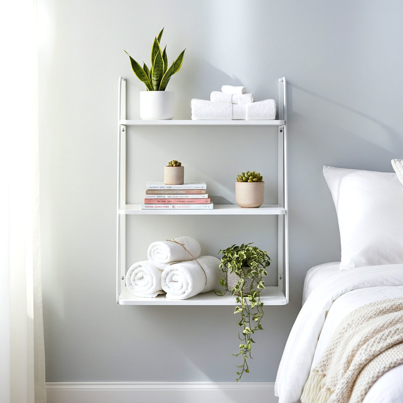 Ranjeet 3 Piece Tiered Shelf, White